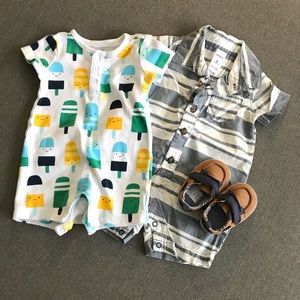 Set of 2️⃣ baby boy rompers